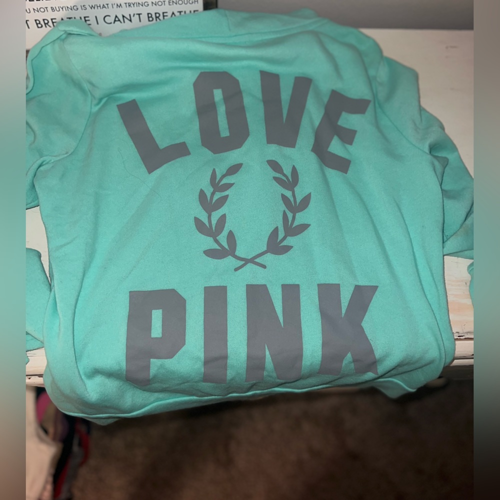 VS Pink turquoise jacket.